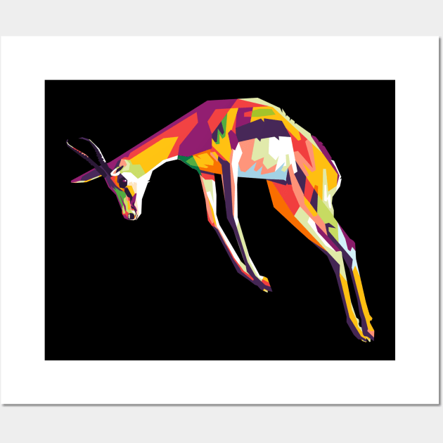 springbok Wall Art by cool pop art house